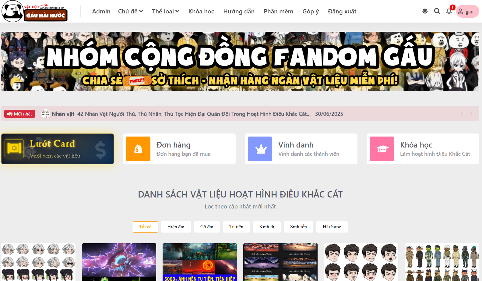 Vật Liệu Làm Hoạt Hình