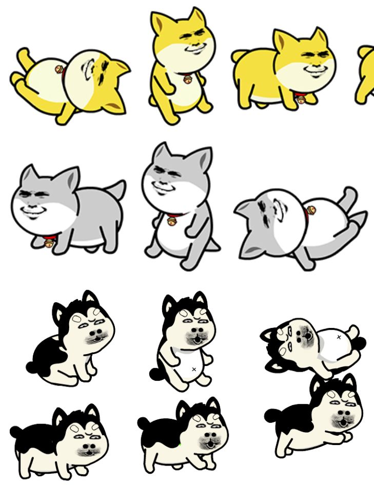 28 Dáng Nhân Vật Chó Đại Hoàng, Chó Vàng, Chó Đen Sử Dụng Trong Hoạt Hình Điêu Khắc Cát