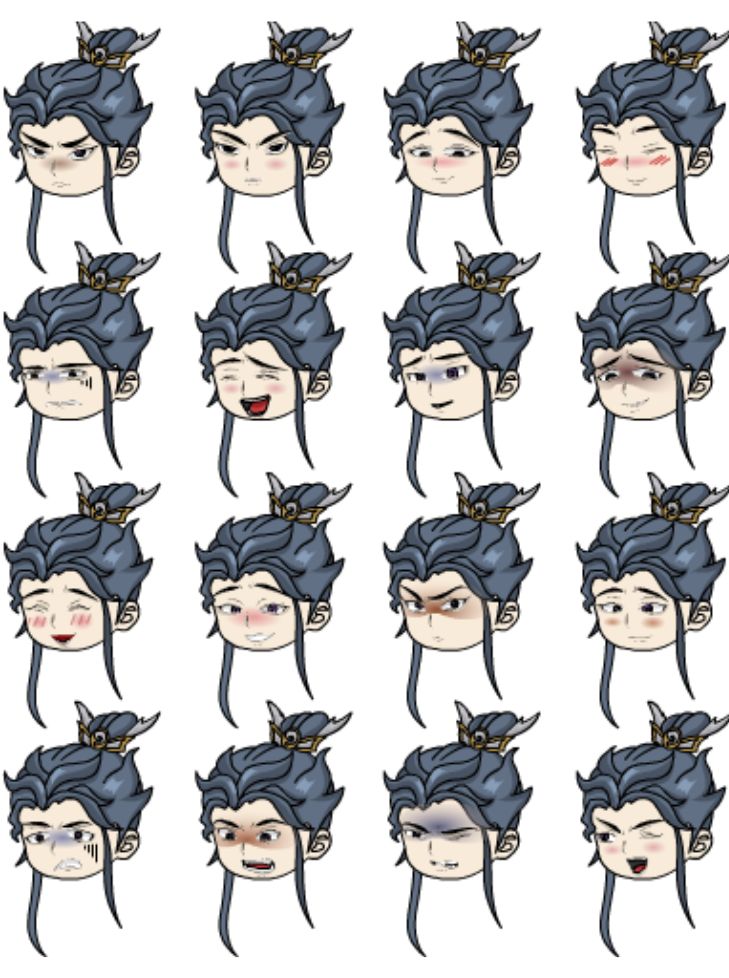 32 Biểu Cảm Nam Tu Tiên Kiếm Hiệp Cổ Đại, Đại Sư Huynh, Sư Đệ Trong Hoạt Hình