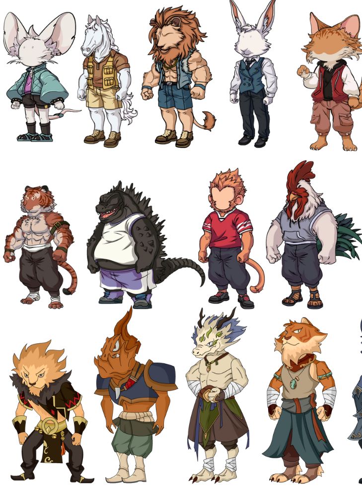 33 Nhân Vật Người Thú, Thú Tộc, Furry Trong Hoạt Hình Điêu Khắc Cát