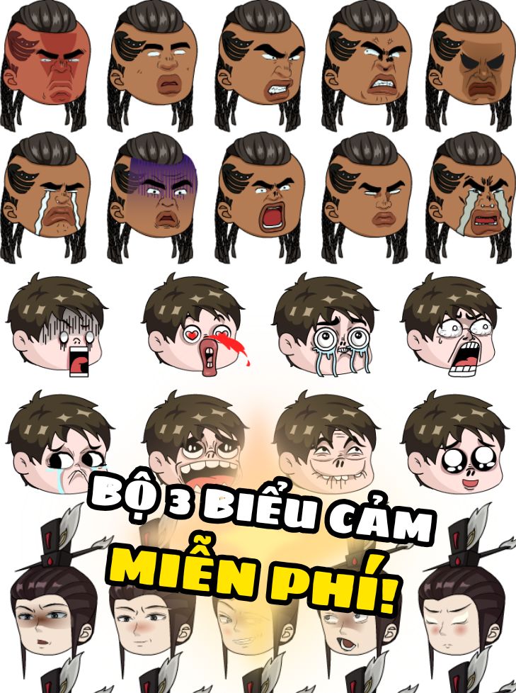 Bộ 3 Gói Biểu Cảm Thổ Dân, Cậu Bé Hài Hước, Nam Tu Tiên Miễn Phí Trong Hoạt Hình Điêu Khắc Cát
