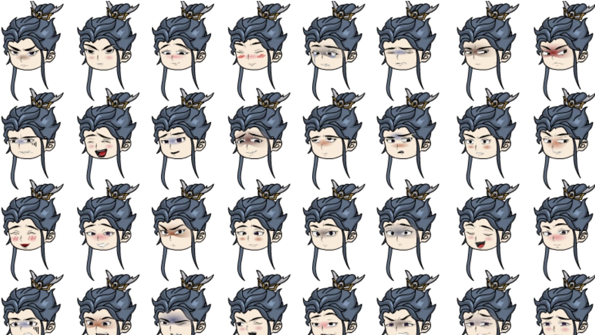 32 Biểu Cảm Nam Tu Tiên Kiếm Hiệp Cổ Đại, Đại Sư Huynh, Sư Đệ Trong Hoạt Hình