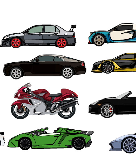 250+ Phương Tiện, Xe Cộ, Siêu Xe, Máy Móc Công Trình Sử Dụng Trong Hoạt Hình Điêu Khắc Cát