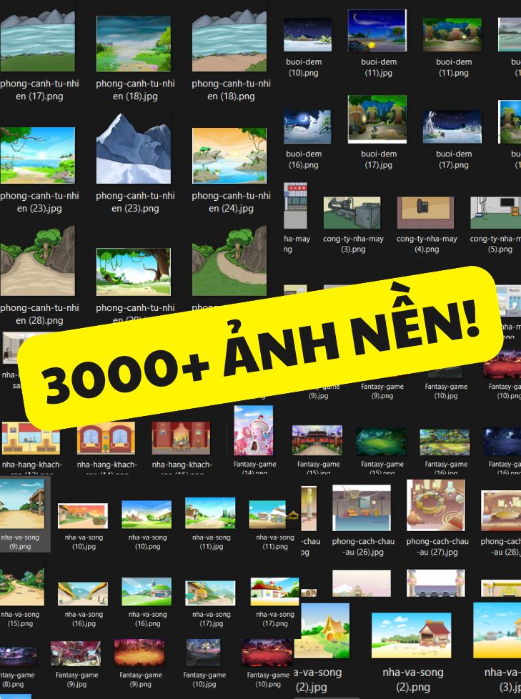 3000+ Ảnh Nền Tổng Hợp Tất Cả Các Thể Loại Sử Dụng Trong Hoạt Hình Điêu Khắc Cát