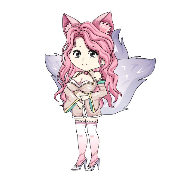 Ảnh 1 - [AN] Nhân Vật Nữ Hồ Ly Tóc Hồng