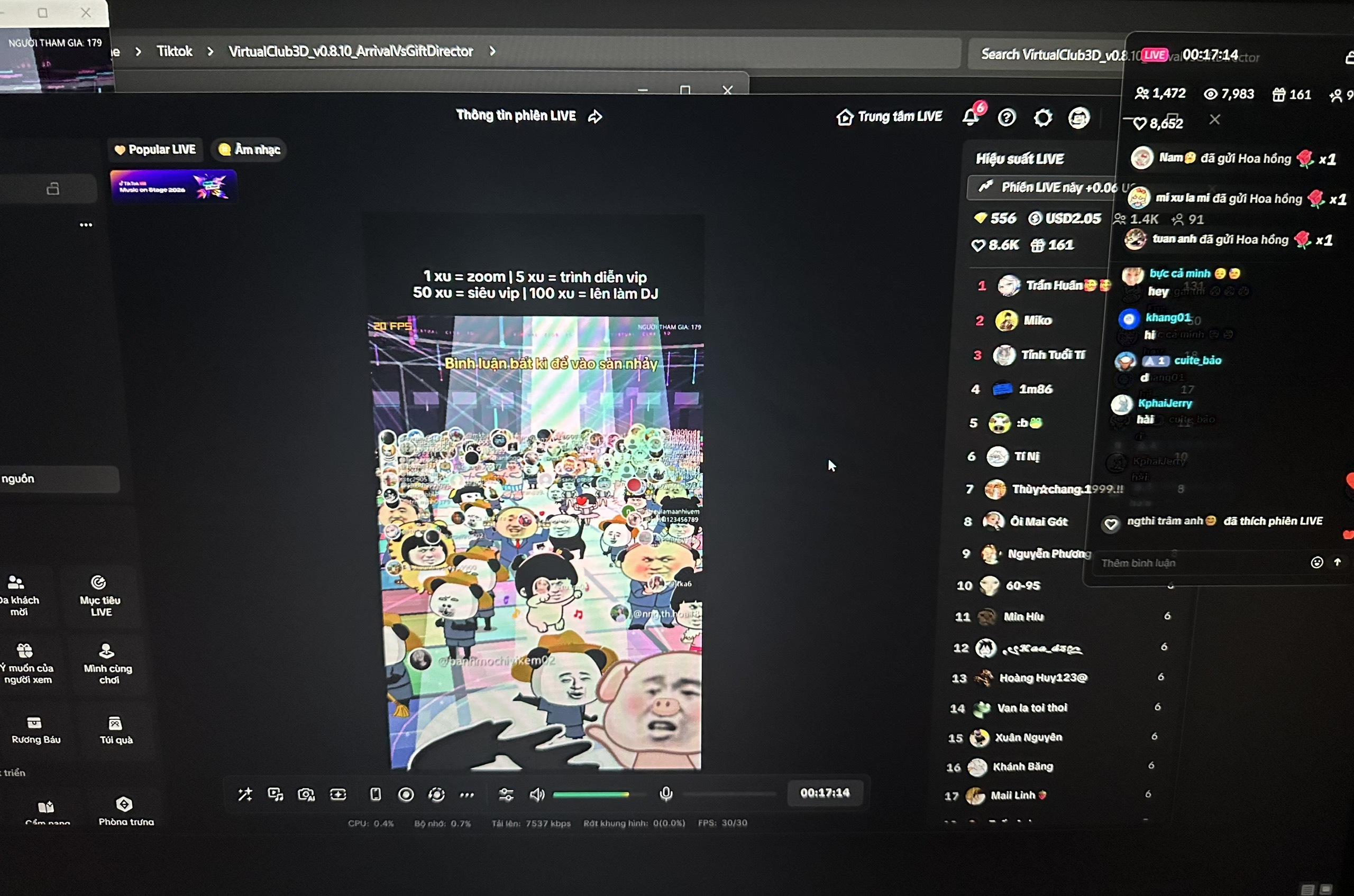 Ảnh 1 - Gói Game Bar, Vũ Trường, Sàn Nhảy Online Livestream Tiktok Chất Lượng Cao