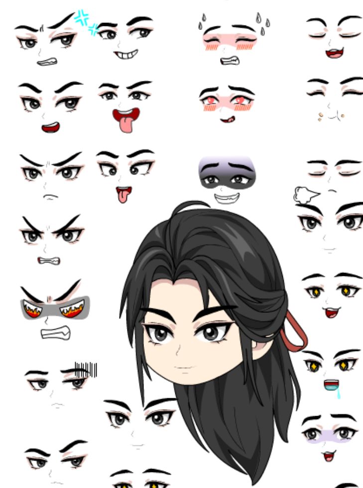 56 Biểu Cảm Nam Thiếu Niên Tu Tiên, Cổ Đại, Phong Kiến Trong Hoạt Hình Điêu Khắc Cát 56 Biểu Cảm Nam Thiếu Niên Tu Tiên, Cổ Đại, Phong Kiến Trong Hoạt Hình Điêu Khắc Cát