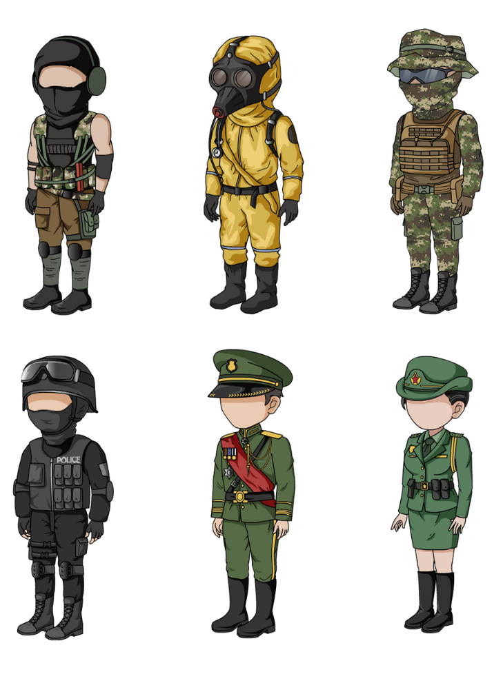 10 Nhân Vật Quân Đội, Cảnh Sát, Đặc Nhiệm Trong Hoạt Hình Điêu Khắc Cát